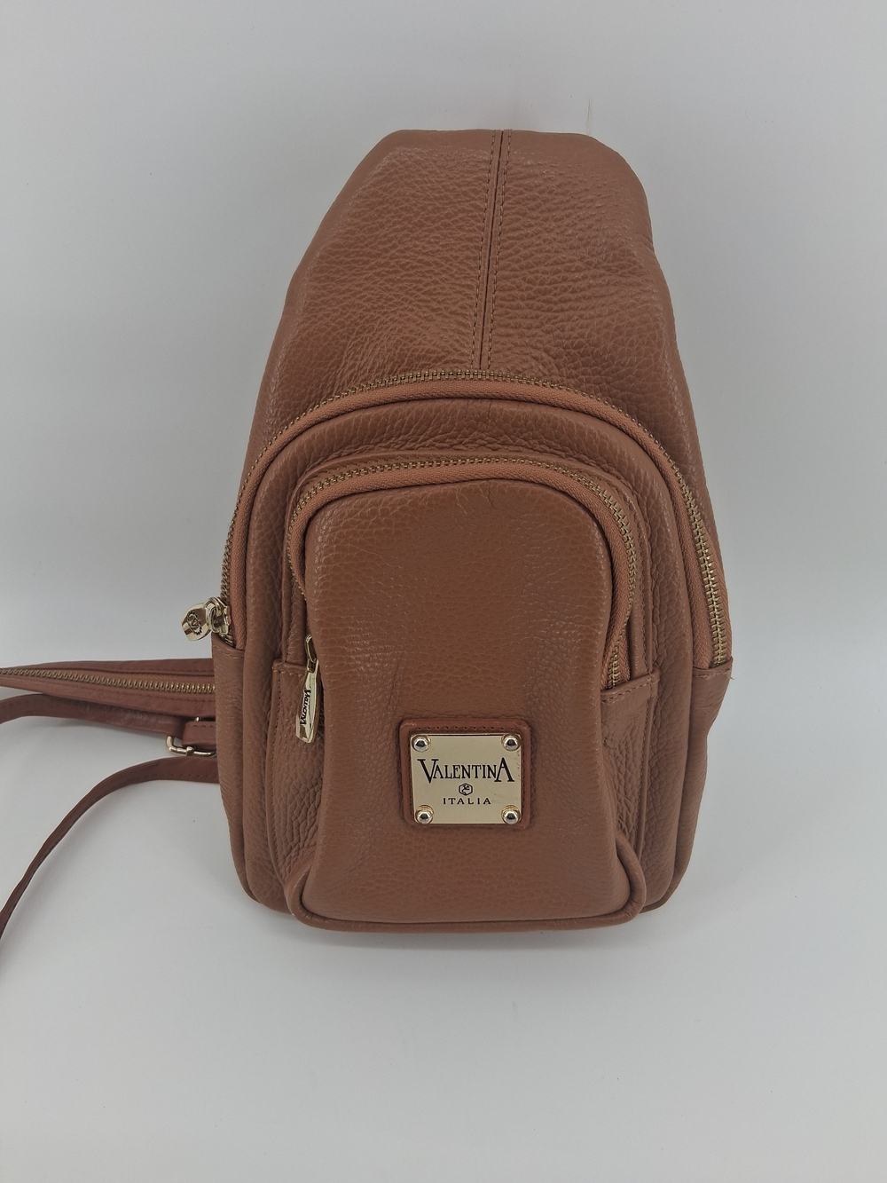 Valentina Brown Leather Shoulder Bag